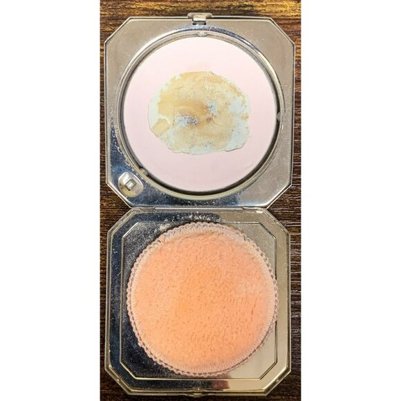 VTG Estate Coty Silver Plate Small 1 7/8” Mirror Puff Makeup Powder Compact! 151 - Picture 4 of 5